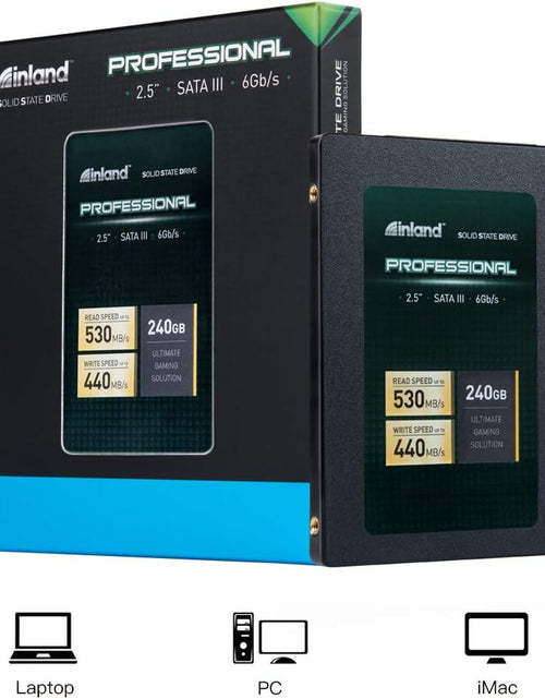 Load image into Gallery viewer, Professional 240GB SSD 3D NAND SATA III 6Gb/S 2.5" 7Mm Internal Solid State Drive (240G)
