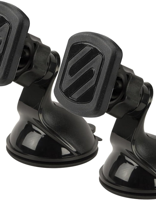 Load image into Gallery viewer, MWSM2PK-UB Magicmount Magnetic Car Phone Holder Mount with Suction Cup - 360 Degree Adjustable Head, Universal with All Devices - Suction Mount - Pack of 2

